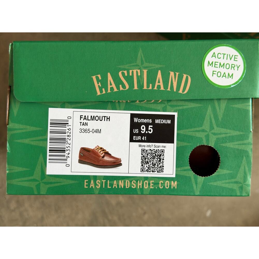 NEW! Eastland Falmouth Camp Women's Moccasins Leather Oxford Shoes US 9.5 Tan - Picture 8 of 8